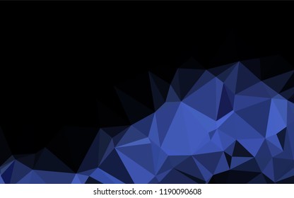 Dark BLUE vector blurry hexagon pattern. Brand new colored illustration in blurry style with gradient. A new texture for your design.