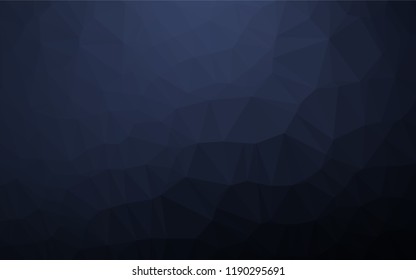 Dark BLUE vector blurry hexagon texture. A sample with polygonal shapes. The textured pattern can be used for background.