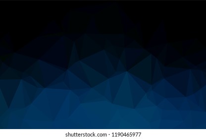 Dark BLUE vector blurry hexagon template. A sample with polygonal shapes. Brand new style for your business design.