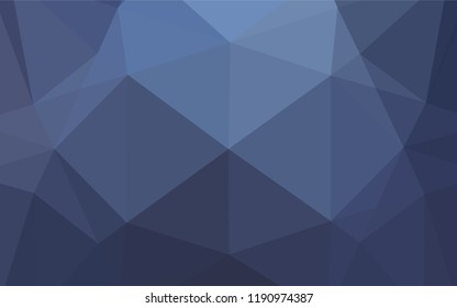 Dark BLUE vector blurry hexagon template. An elegant bright illustration with gradient. Brand new design for your business.