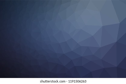 Dark BLUE vector blurry hexagon texture. Shining illustration, which consist of triangles. Brand new design for your business.