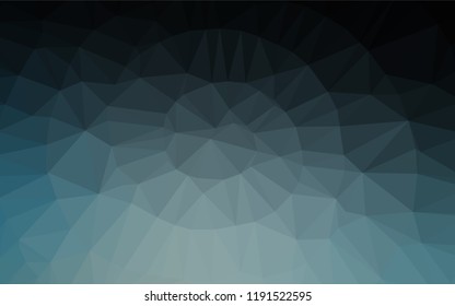Dark BLUE vector blurry hexagon template. Glitter abstract illustration with an elegant design. The best triangular design for your business.