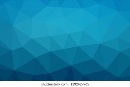 Dark BLUE vector blurry hexagon texture. Creative illustration in halftone style with gradient. Brand new design for your business.