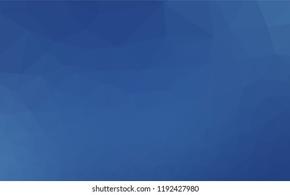 Dark BLUE vector blurry hexagon pattern. Creative illustration in halftone style with gradient. A completely new design for your business.