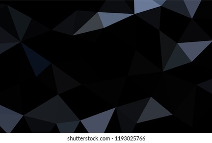 Dark BLUE vector blurry hexagon texture. Creative geometric illustration in Origami style with gradient. The completely new template can be used for your brand book.