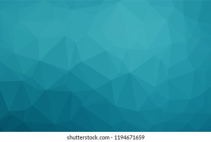 Dark BLUE vector blurry hexagon pattern. Geometric illustration in Origami style with gradient.  The elegant pattern can be used as part of a brand book.