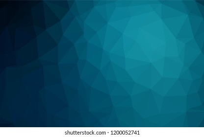 Dark BLUE vector blurry hexagon template. Shining colored illustration in a Brand new style. Brand new style for your business design.