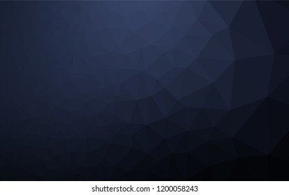 Dark BLUE vector blurry hexagon template. An elegant bright illustration with gradient. Brand new style for your business design.
