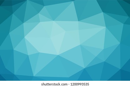 Dark BLUE vector blurry hexagon texture. Colorful illustration in abstract style with gradient. Brand new design for your business.