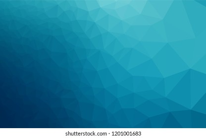 Dark BLUE vector blurry hexagon template. An elegant bright illustration with gradient. A completely new design for your business.