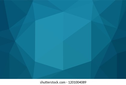 Dark BLUE vector blurry hexagon texture. An elegant bright illustration with gradient. The polygonal design can be used for your web site.