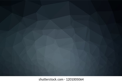 Dark BLUE vector blurry hexagon template. A sample with polygonal shapes. A completely new template for your business design.