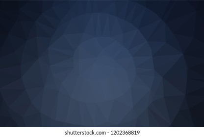 Dark BLUE vector blurry hexagon pattern. Colorful abstract illustration with gradient. A new texture for your design.
