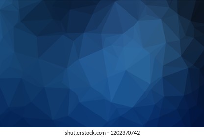 Dark BLUE vector blurry hexagon template. Glitter abstract illustration with an elegant design. A new texture for your design.