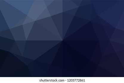 Dark BLUE vector blurry hexagon texture. A vague abstract illustration with gradient. The elegant pattern can be used as part of a brand book.