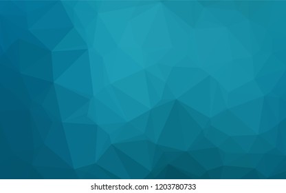 Dark BLUE vector blurry hexagon template. Geometric illustration in Origami style with gradient.  Brand new design for your business.