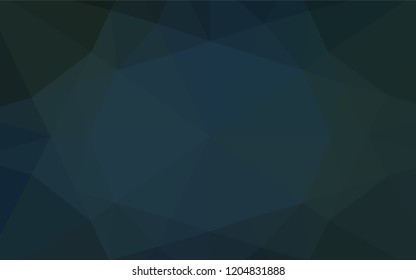 Dark BLUE vector blurry hexagon template. Colorful illustration in abstract style with gradient. A new texture for your design.