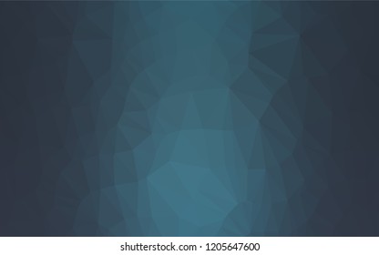 Dark BLUE vector blurry hexagon texture. A vague abstract illustration with gradient. Triangular pattern for your business design.