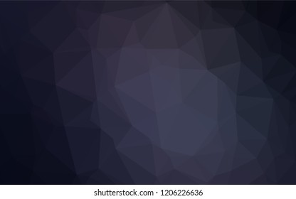 Dark BLUE vector blurry hexagon template. Creative geometric illustration in Origami style with gradient. The polygonal design can be used for your web site.