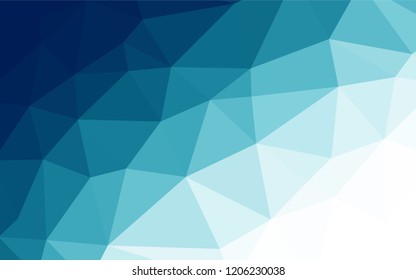 Dark BLUE vector blurry hexagon pattern. A vague abstract illustration with gradient. Brand new style for your business design.