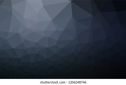 Dark BLUE vector blurry hexagon template. A vague abstract illustration with gradient. The elegant pattern can be used as part of a brand book.