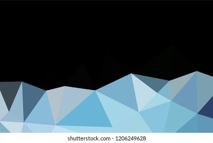 Dark BLUE vector blurry hexagon texture. A sample with polygonal shapes. The completely new template can be used for your brand book.