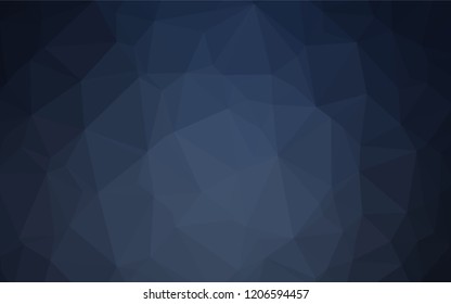 Dark BLUE vector blurry hexagon texture. A sample with polygonal shapes. Brand new style for your business design.