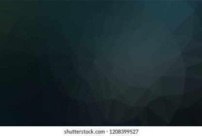 Dark BLUE vector blurry hexagon pattern. Shining colored illustration in a Brand new style. The template can be used as a background for cell phones.