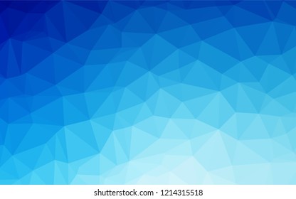 Dark BLUE vector blurry hexagon texture. Brand new colored illustration in blurry style with gradient. The textured pattern can be used for background.