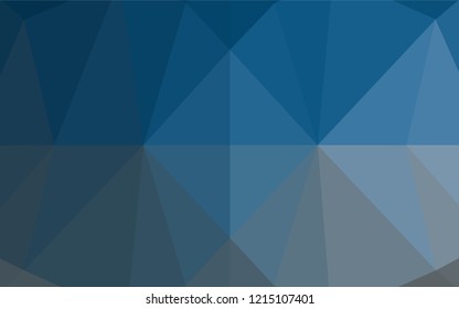Dark BLUE vector blurry hexagon pattern. Shining colored illustration in a Brand new style. Brand new style for your business design.