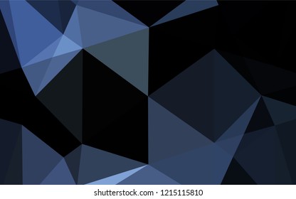 Dark BLUE vector blurry hexagon texture. Shining colored illustration in a Brand new style. A completely new template for your business design.