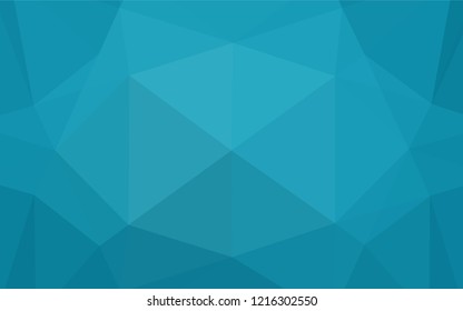 Dark BLUE vector blurry hexagon texture. Colorful illustration in abstract style with gradient. The best triangular design for your business.