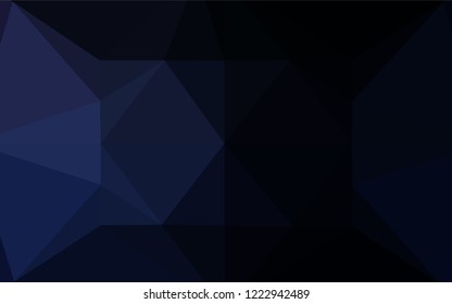 Dark BLUE vector blurry hexagon texture. Glitter abstract illustration with an elegant design. Brand new style for your business design.