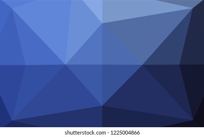 Dark BLUE vector blurry hexagon texture. Brand new colored illustration in blurry style with gradient. A completely new template for your business design.