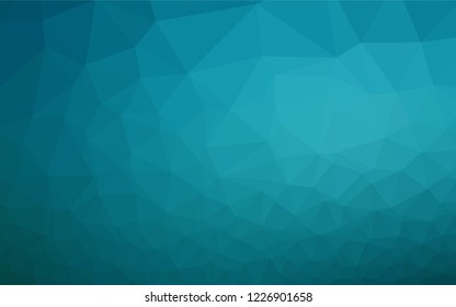 Dark BLUE vector blurry hexagon template. Modern geometrical abstract illustration with gradient. The template can be used as a background for cell phones.