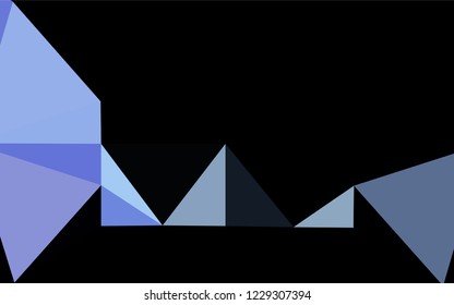 Dark BLUE vector blurry hexagon texture. Creative geometric illustration in Origami style with gradient. A new texture for your design.