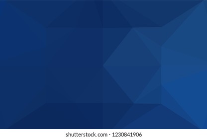 Dark BLUE vector blurry hexagon template. Colorful illustration in abstract style with gradient. The completely new template can be used for your brand book.