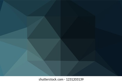 Dark BLUE vector blurry hexagon texture. Modern geometrical abstract illustration with gradient. Brand new style for your business design.