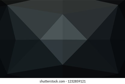 Dark BLUE vector blurry hexagon pattern. Shining colored illustration in a Brand new style. A completely new template for your business design.