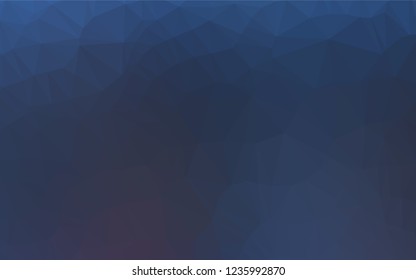 Dark BLUE vector blurry hexagon texture. A sample with polygonal shapes. A new texture for your design.