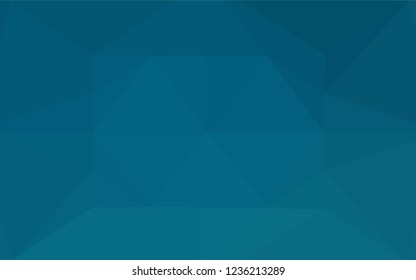 Dark BLUE vector blurry hexagon texture. A vague abstract illustration with gradient. The best triangular design for your business.