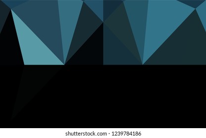 Dark BLUE vector blurry hexagon texture. Creative illustration in halftone style with gradient. Brand new design for your business.