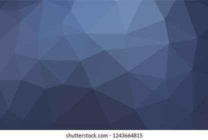 Dark BLUE vector blurry hexagon texture. Modern geometrical abstract illustration with gradient. A completely new design for your business.