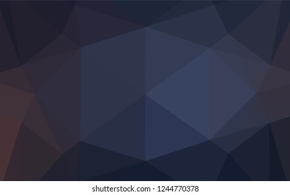 Dark BLUE vector blurry hexagon pattern. Colorful illustration in abstract style with gradient. The best triangular design for your business.