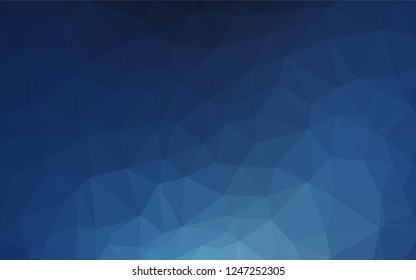 Dark BLUE vector blurry hexagon texture. An elegant bright illustration with gradient. The template can be used as a background for cell phones.