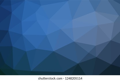 Dark BLUE vector blurry hexagon texture. Modern geometrical abstract illustration with gradient. Brand new design for your business.