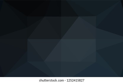 Dark BLUE vector blurry hexagon template. Creative illustration in halftone style with gradient. A completely new template for your business design.