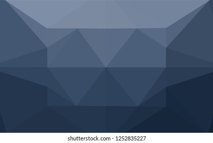 Dark BLUE vector blurry hexagon texture. Colorful abstract illustration with gradient. Brand new style for your business design.