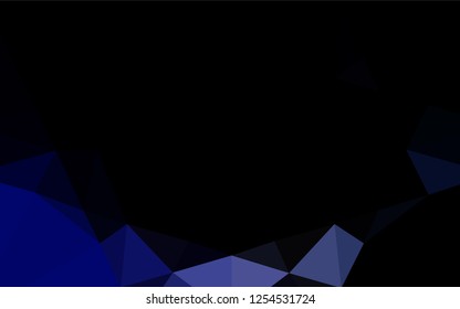 Dark BLUE vector blurry hexagon template. Shining colored illustration in a Brand new style. Brand new style for your business design.