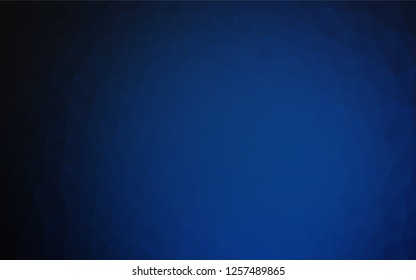 Dark BLUE vector blurry hexagon texture. Glitter abstract illustration with an elegant design. The template can be used as a background for cell phones.